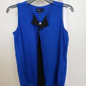 My Michelle Cobalt Blue Sleeveless Blouse Sz XS